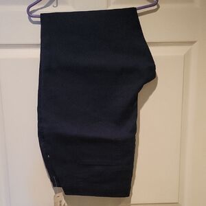 Catherine's Sateen Stretch Navy Blue Pants